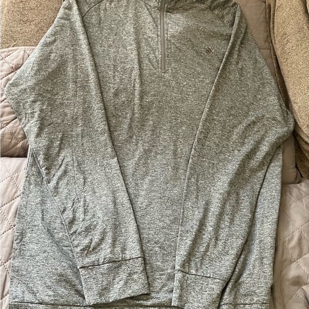MOFIZ Men's Gray Quarter-Zip Pullover Sweatshirt Size L